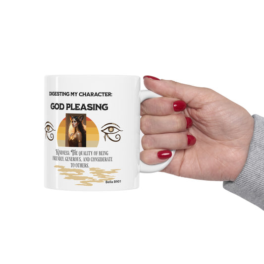 Digesting Kindness Ceramic Unique Coffee Mugs 11oz