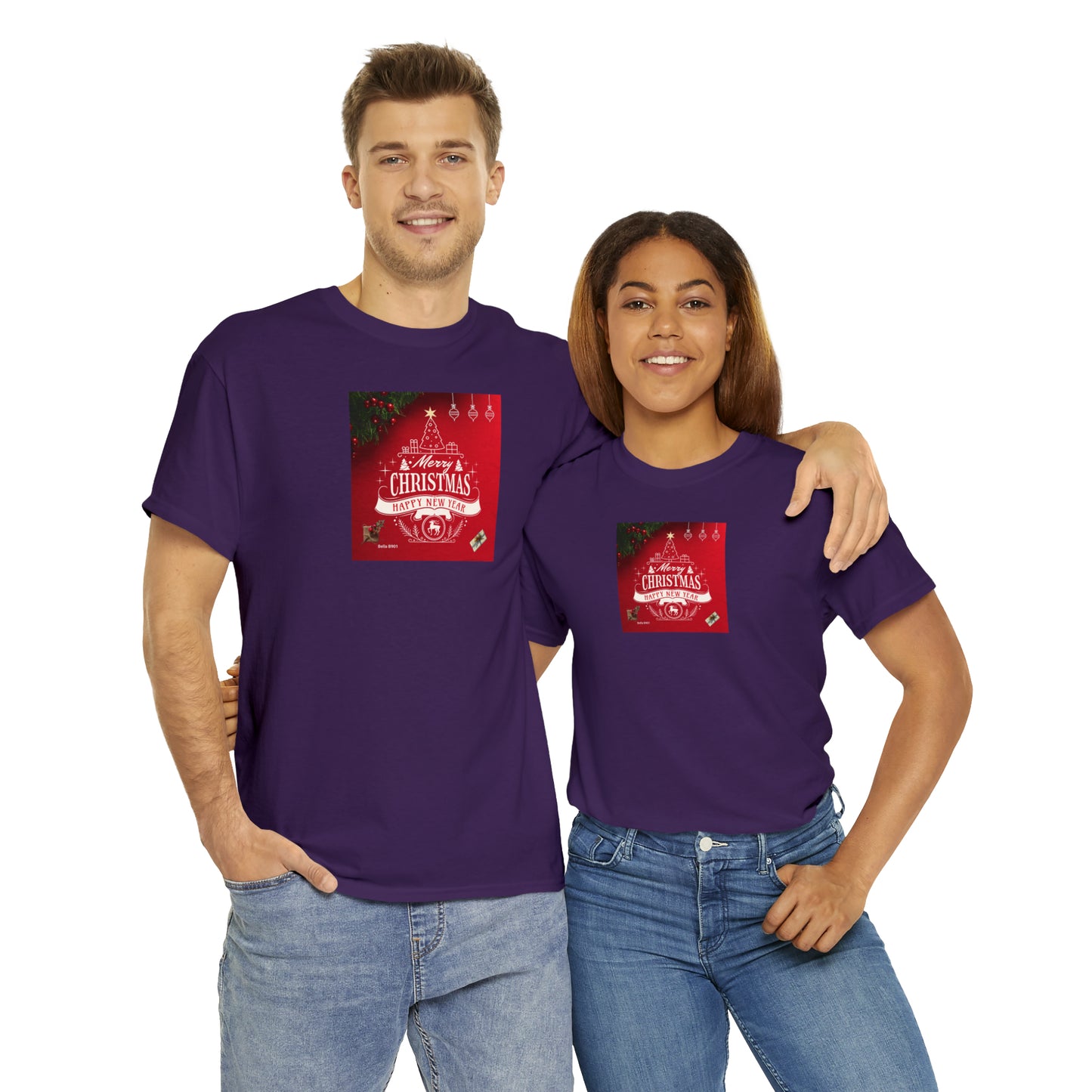 Merry Christmas Unisex Heavy Cotton Tee