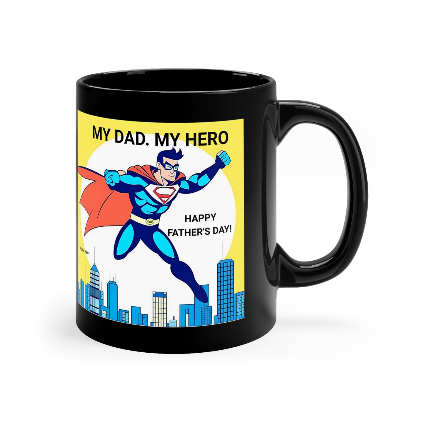 Father's Day 11oz Black Mug