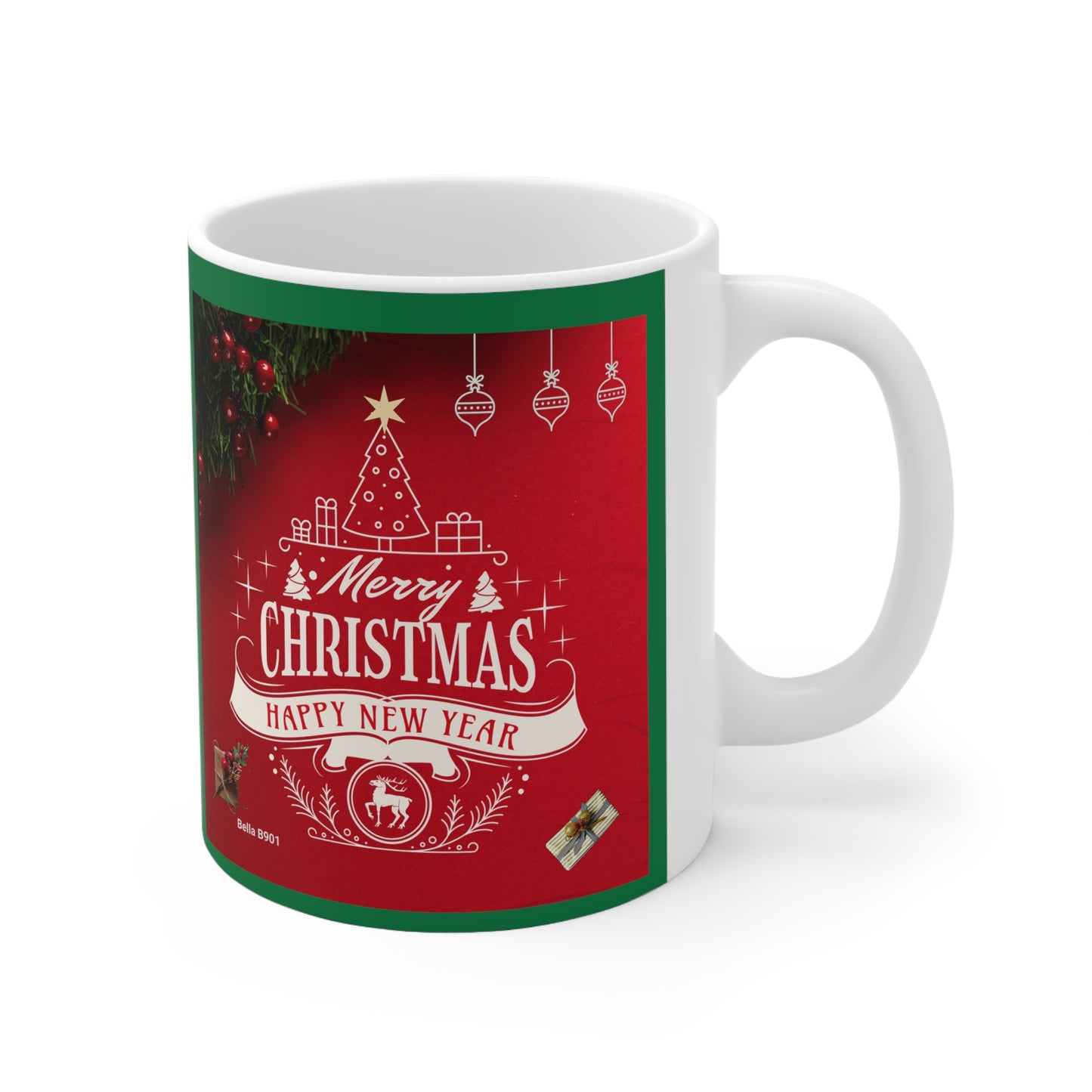 Merry Christmas Ceramic Unique Coffee Mug