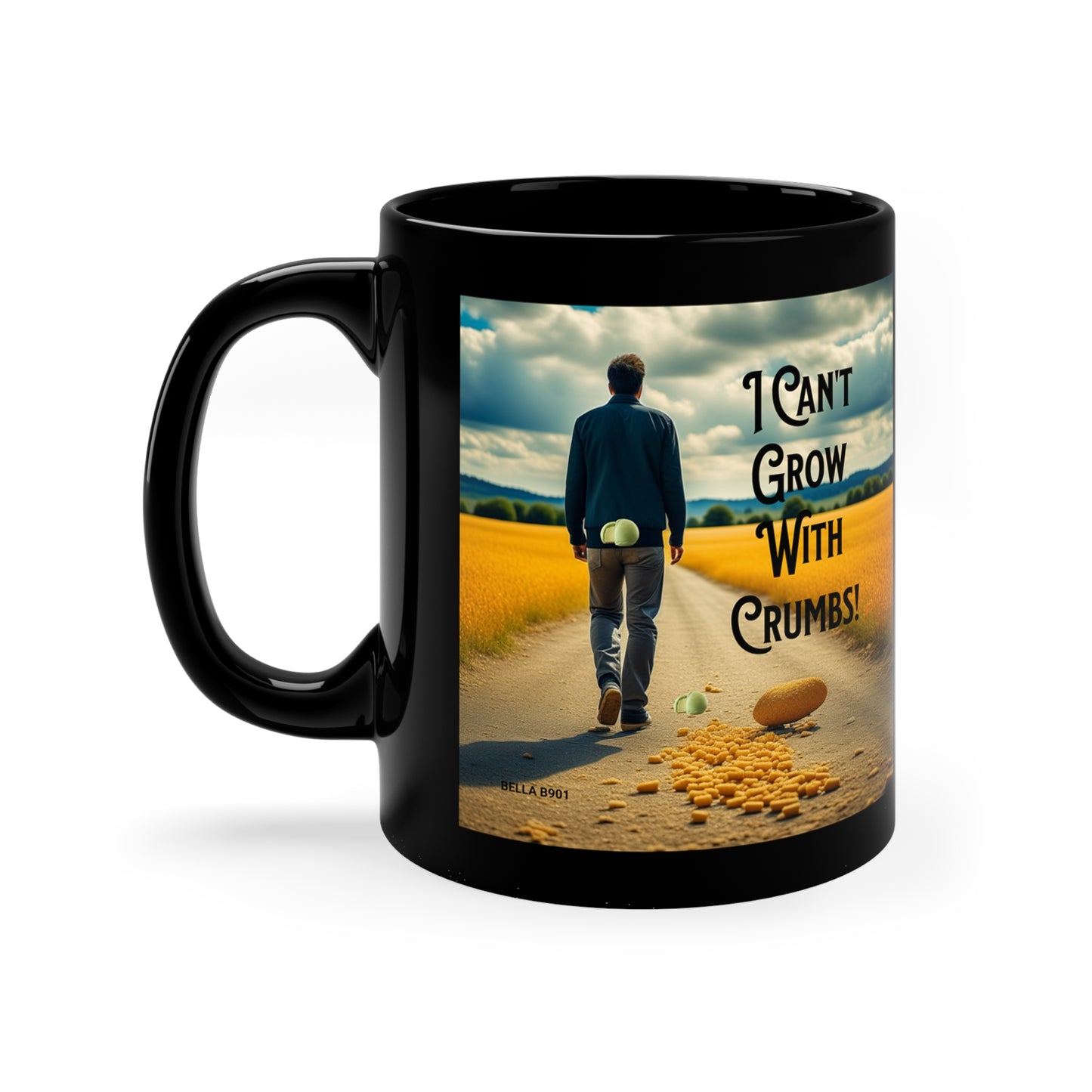 The Crumbs 11oz Black Mug