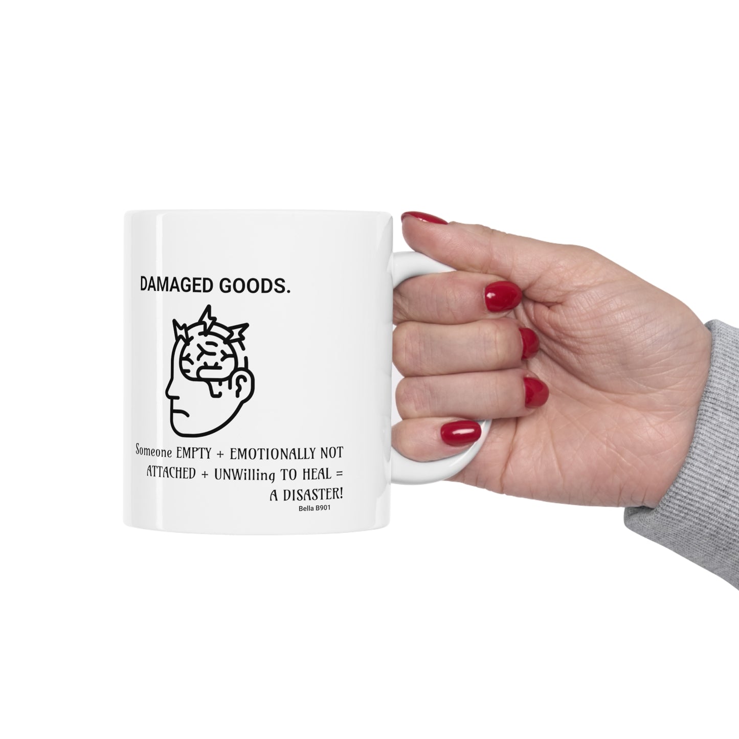 DAMAGED GOODS Ceramic Unique Coffee Mug