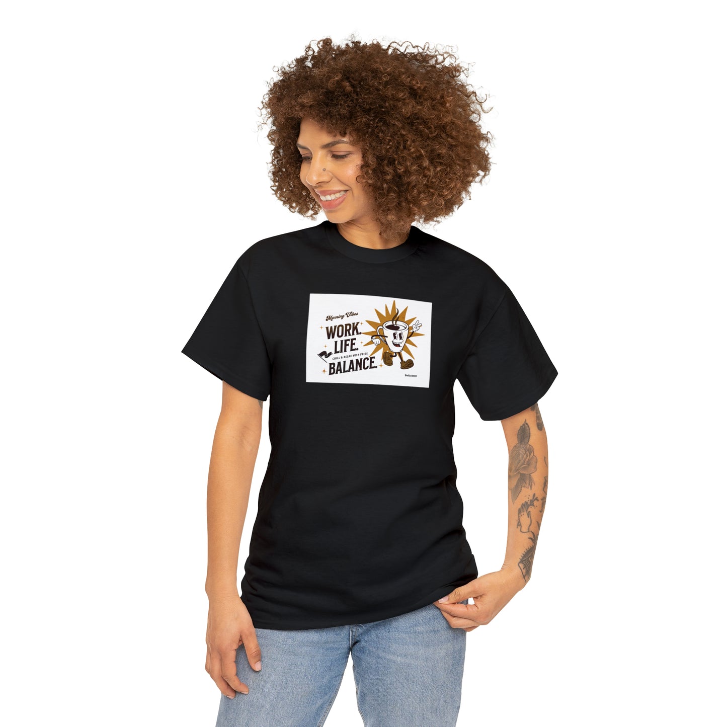 Work. Life. Balance Unisex Heavy Cotton Tee