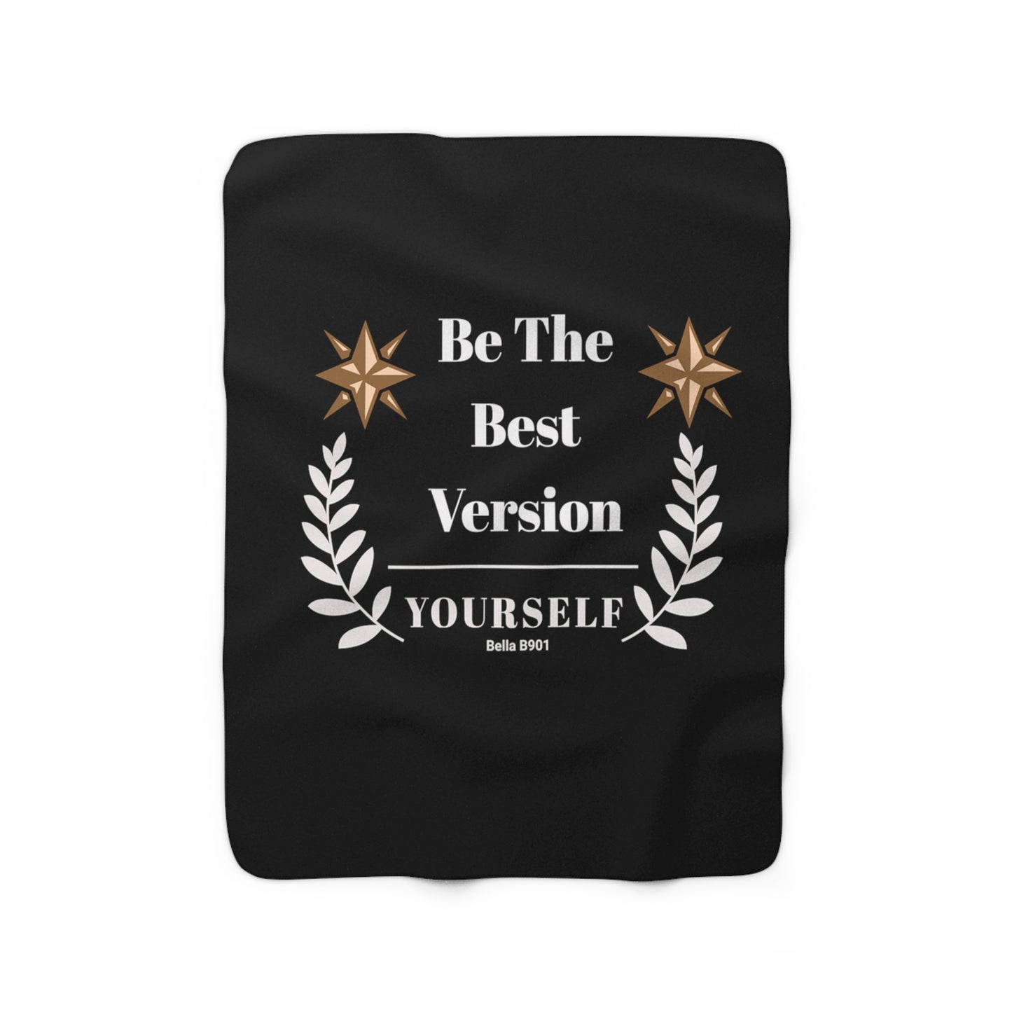 The Best Version Yourself Sherpa Fleece Blanket