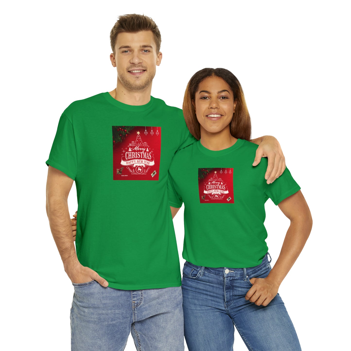 Merry Christmas Unisex Heavy Cotton Tee